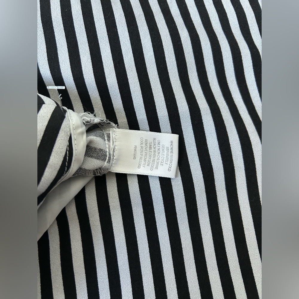 7TH AVE STRIPED WIDE LEG PANTS. GREY/BLACK 20. WRINKLE RESISTANT, POLISHED LOOK - Picture 7 of 11